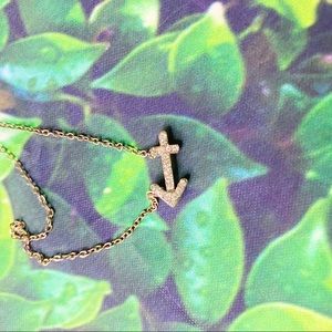 Sagittarius silver diamond necklace